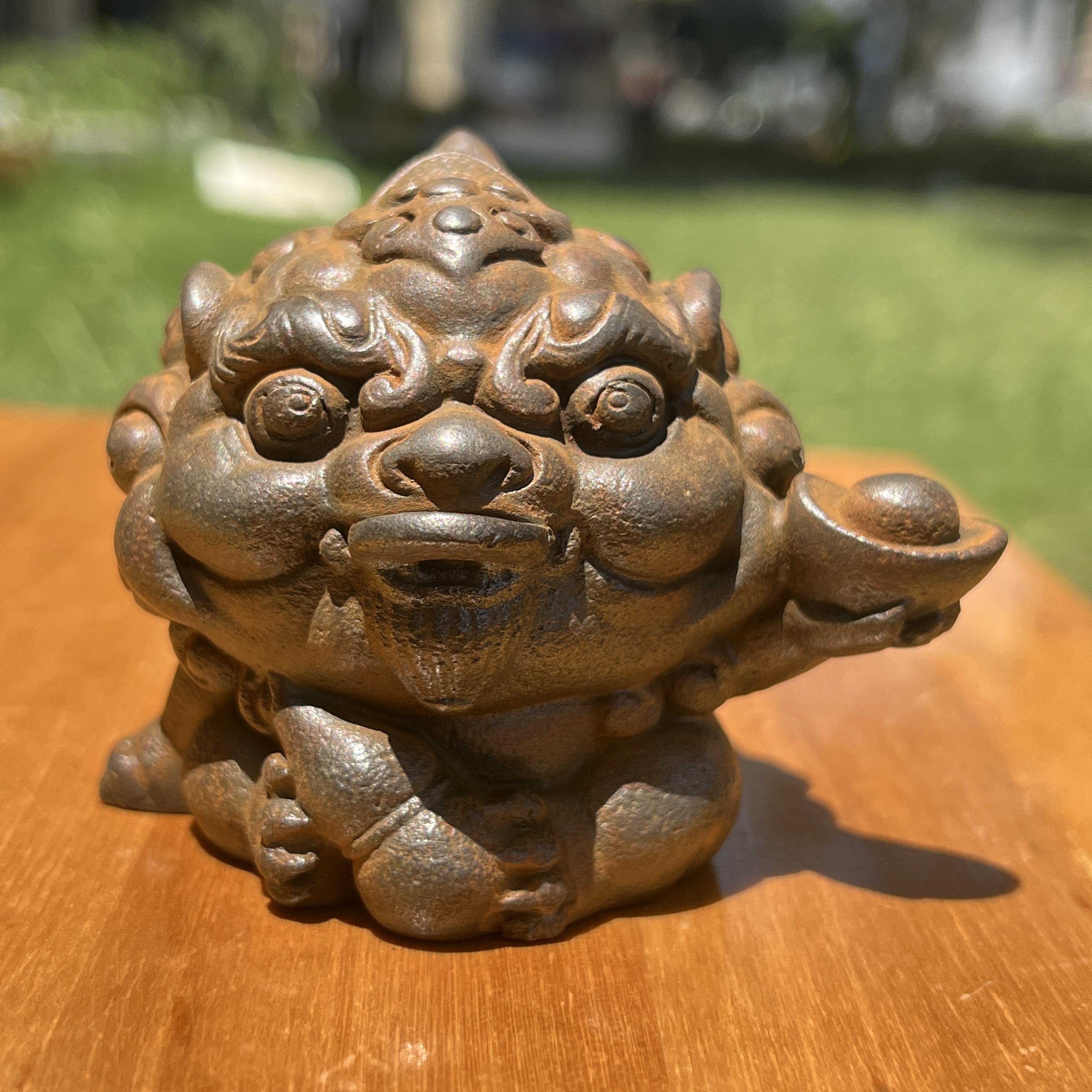 铸铁艺术聚宝招财兽举宝高级小众摆件装饰工艺收藏直播间专属链接