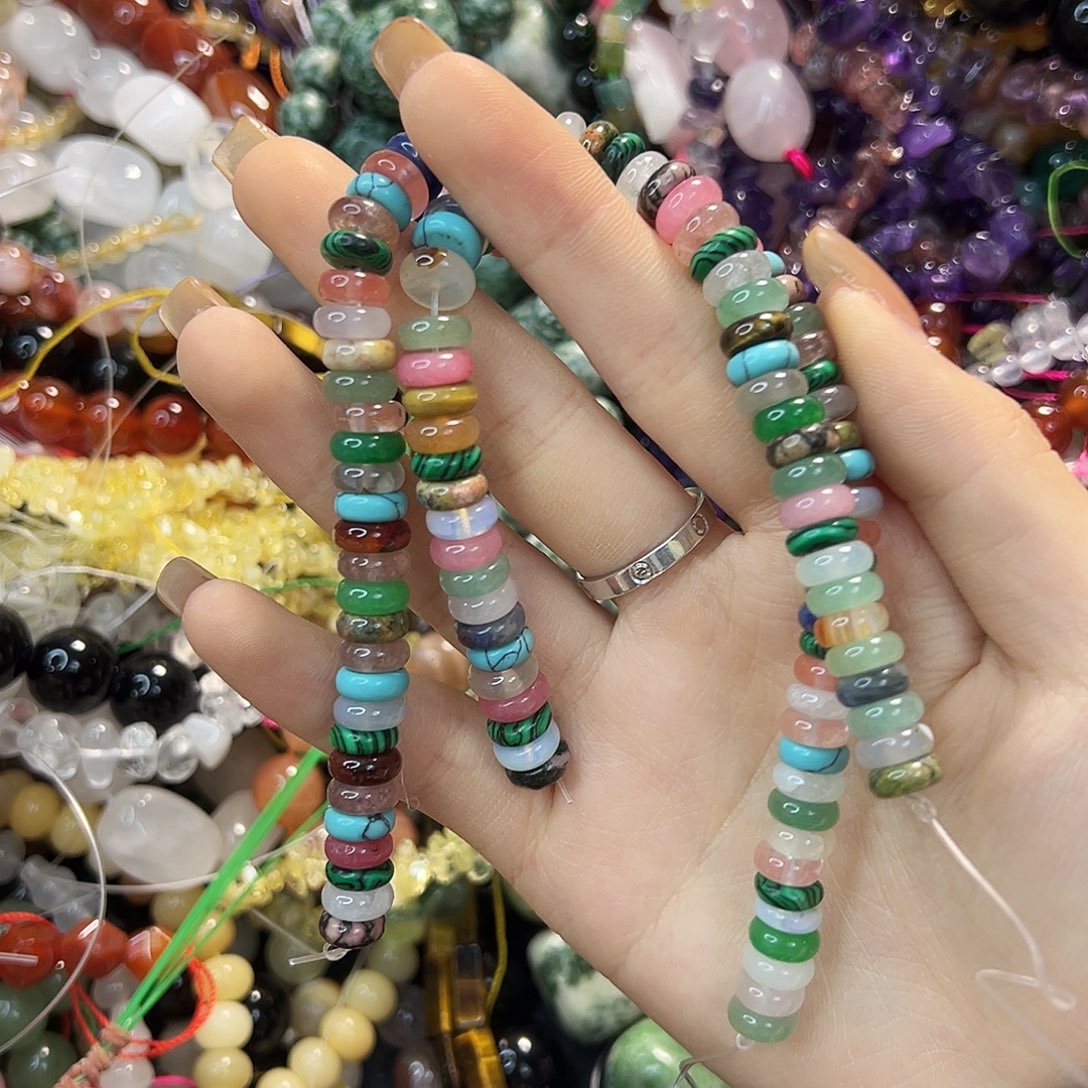 玛瑙/玉髓合金珠宝半成品多宝隔片到手五十八颗左右