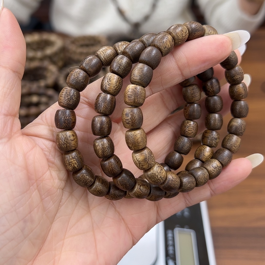 沉香沉香香囊沉香海南国香0.8鼓珠单圈多样性发一