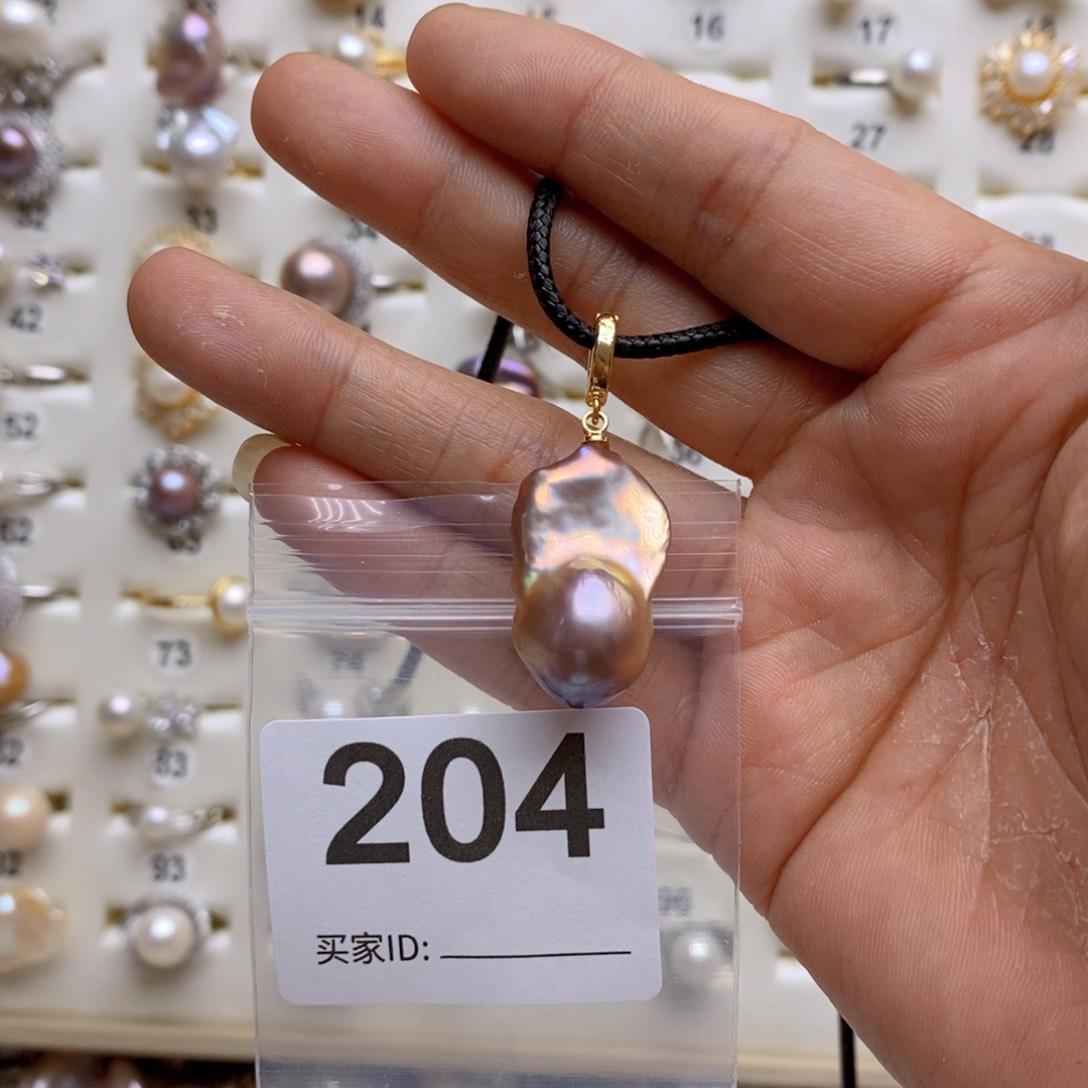 淡水珍珠颈饰银S925镶嵌204