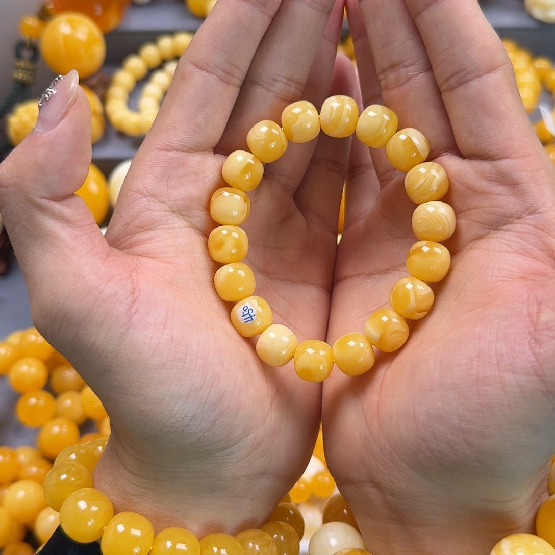 蜜蜡珠宝奇石未镶嵌同料老型12mm