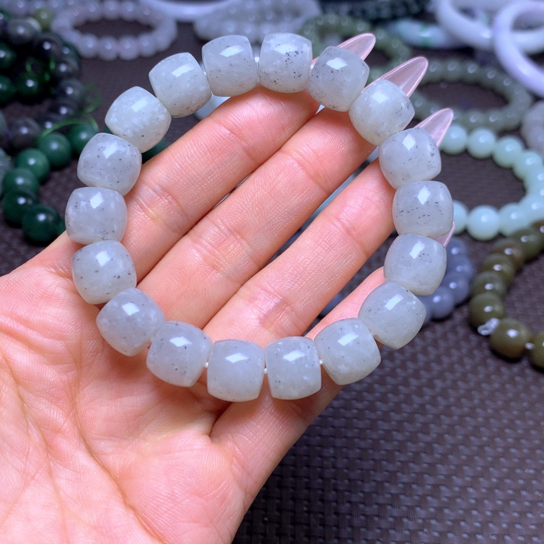 和田玉未镶嵌手串卡12