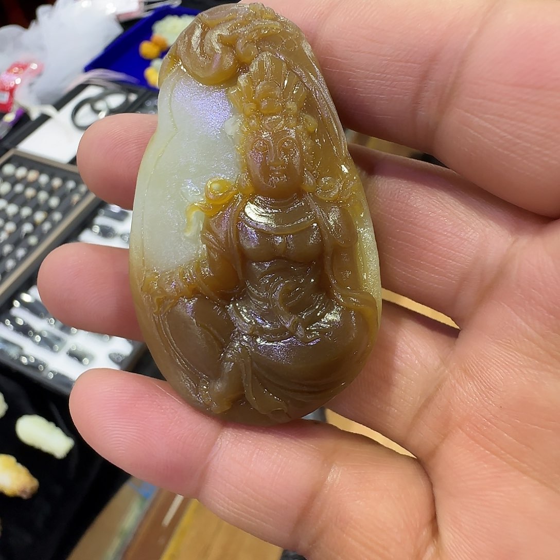 和田玉吊坠(不含链)未镶嵌