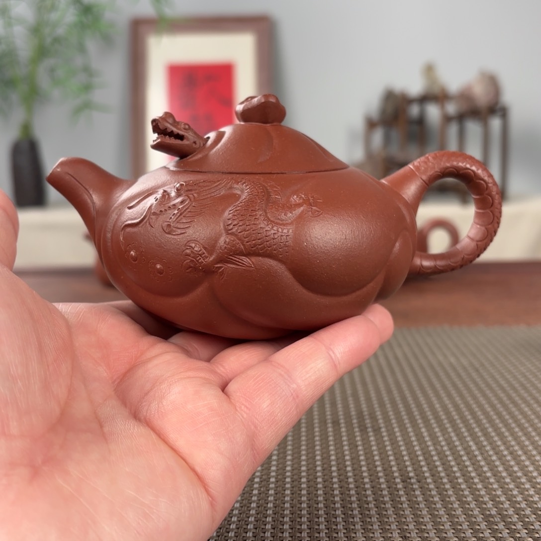 紫砂茶壶黄龙山原矿紫砂壶