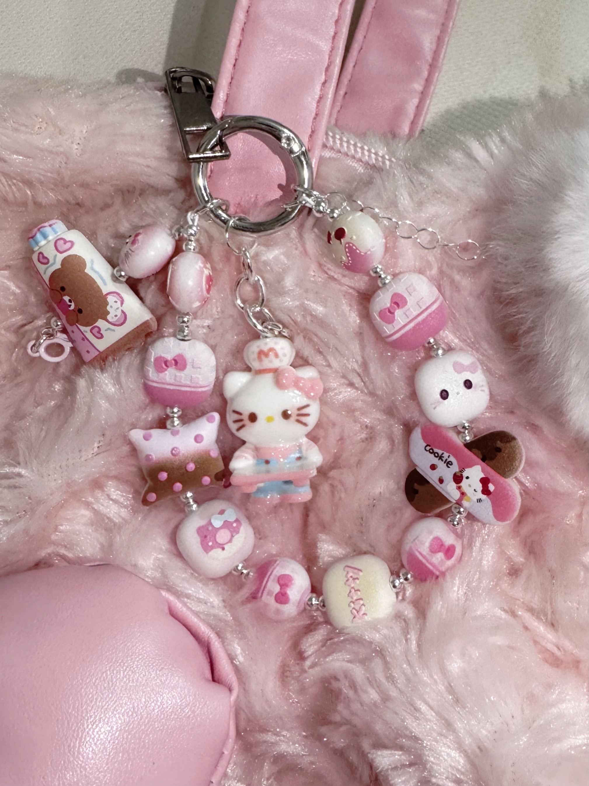 原创手工定制miu系挂包钥匙扣手机链