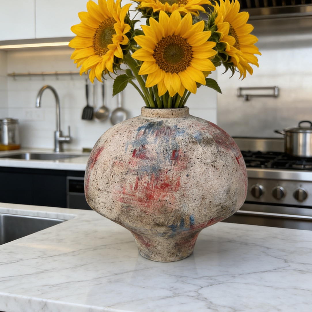 复古中式陶瓷花瓶客厅玄关插花水培高级感装饰摆件