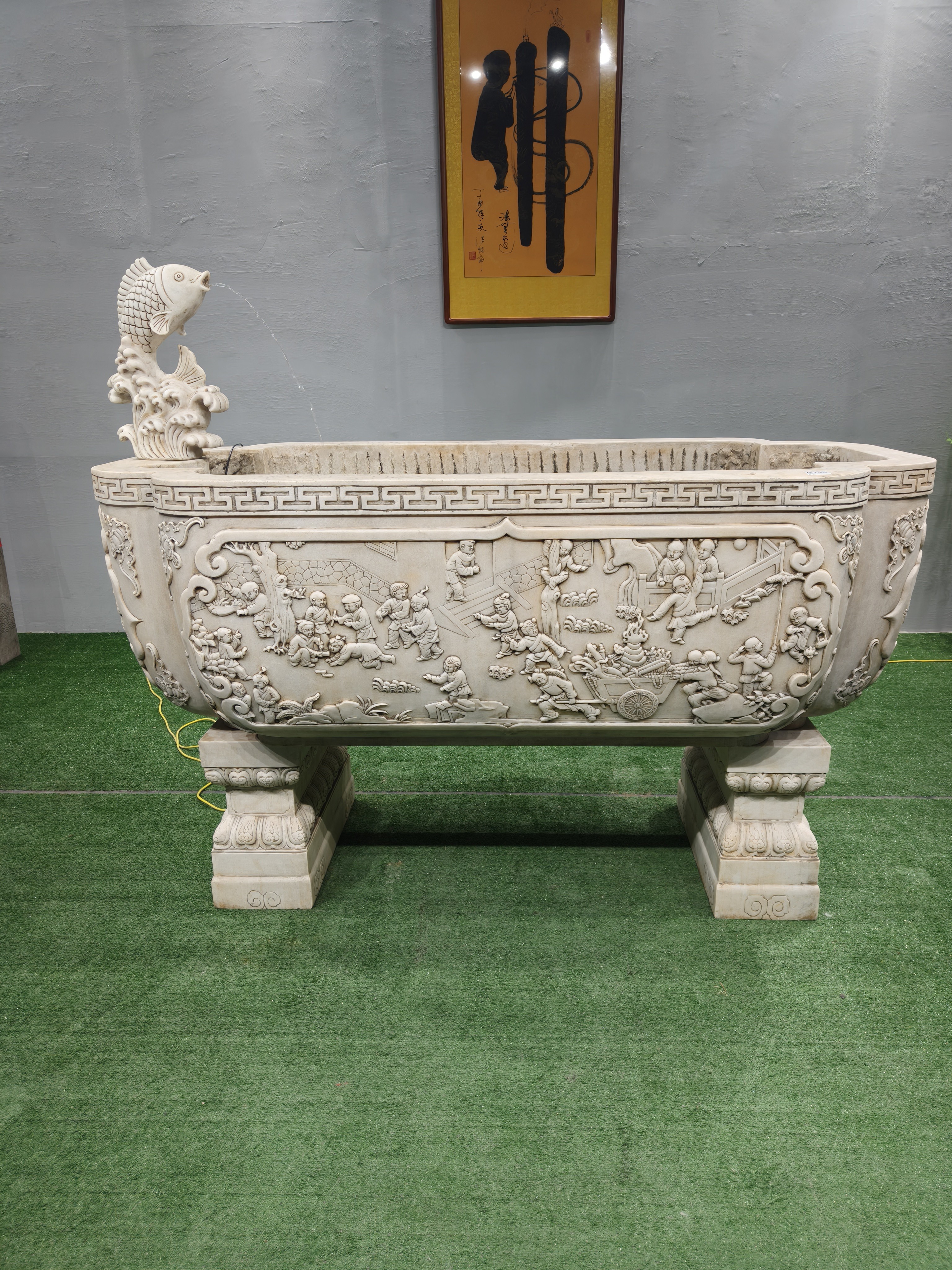 汉白玉门海品相如图（运费到付）