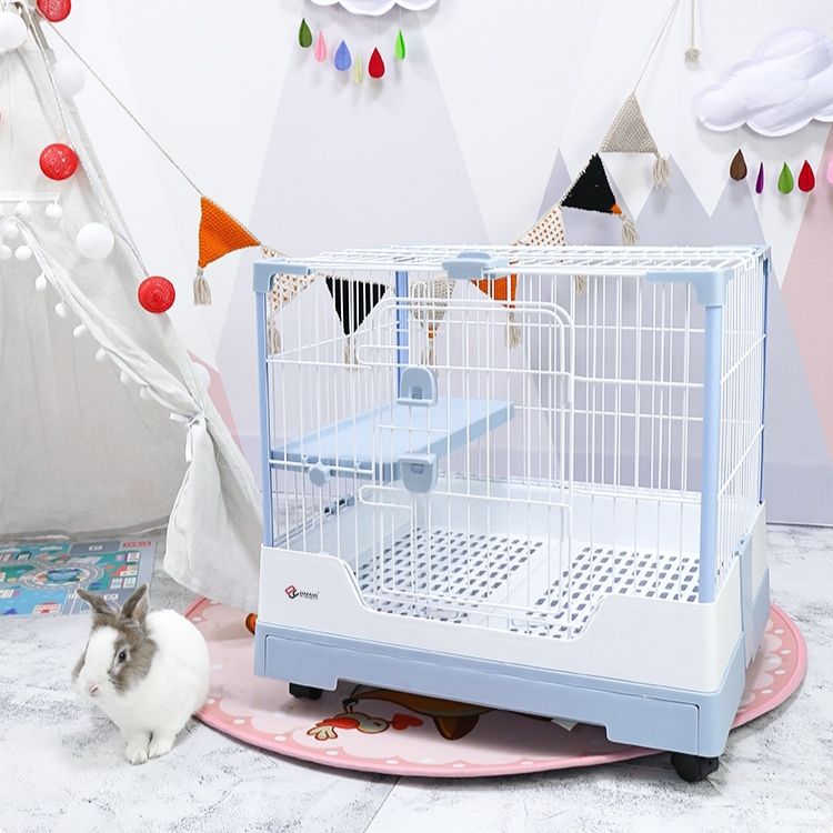 达洋R71兔笼宠物笼防喷尿豪华带全景天窗双脚垫单抽屉小宠笼