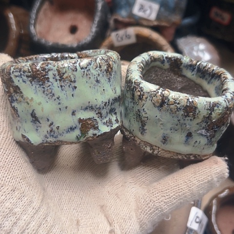 红陶爱****?粗陶花盆手工