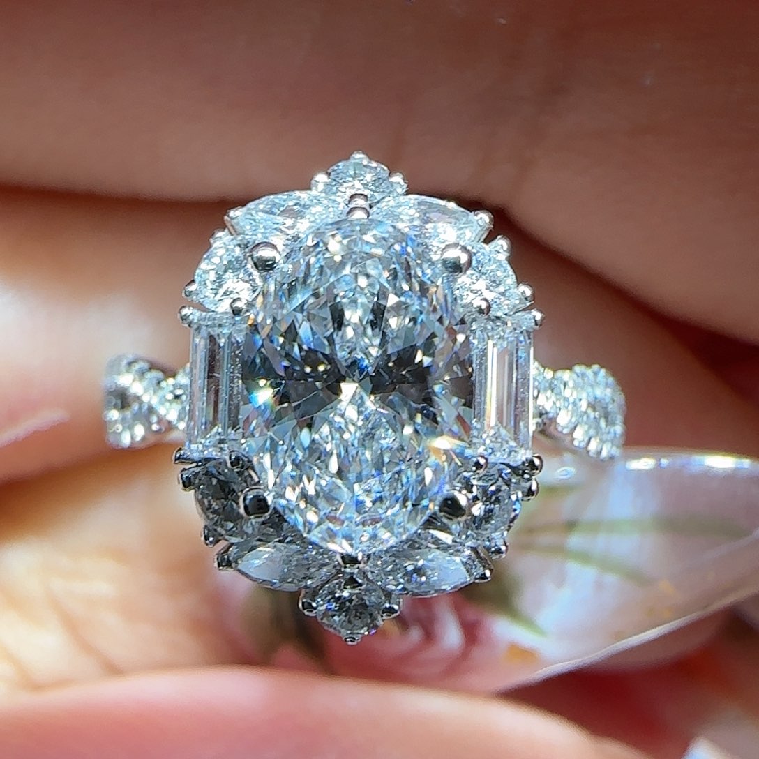 【闪购商品】实验室培育钻石18K金镶嵌@@00027162