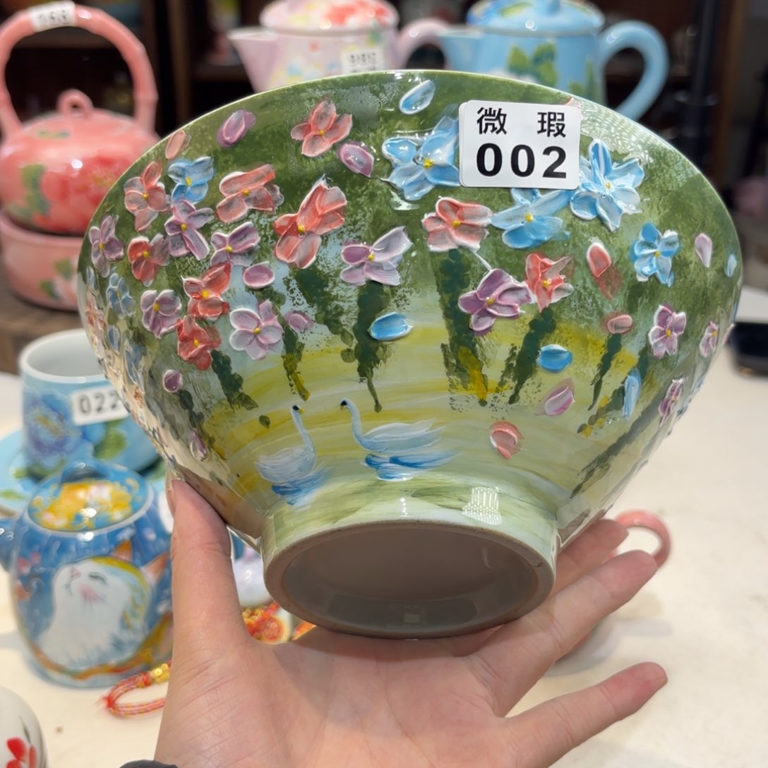 景德镇手绘高温釉下彩陶瓷茶具