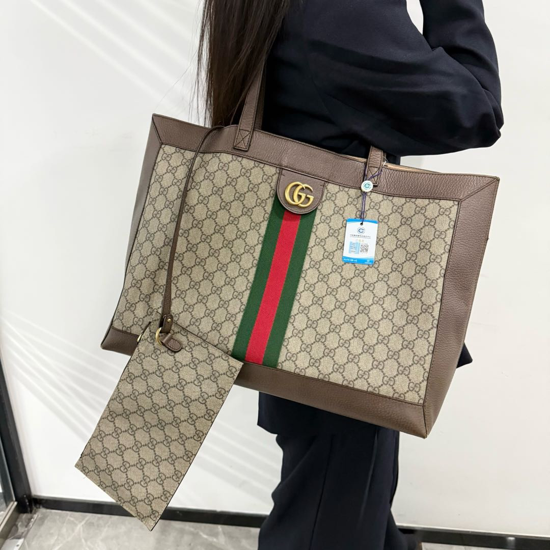 95新 GUCCI/古驰 老花双G托特/1482