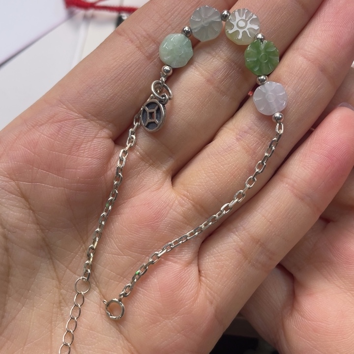 翡翠银S925镶嵌手链79909999