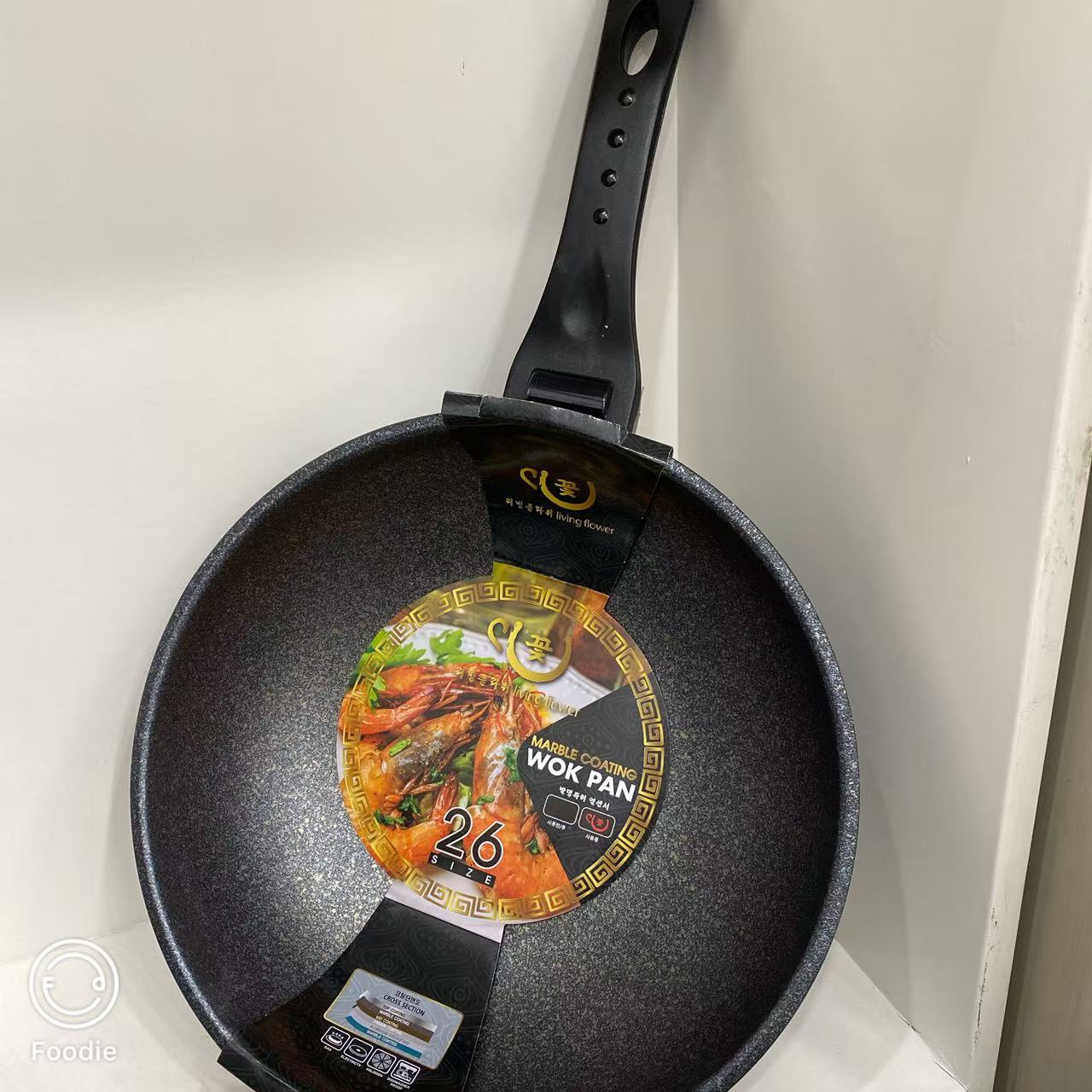 韩厨姐妹专属~特特韩国麦饭石涂层炒锅煤气明火用煎锅