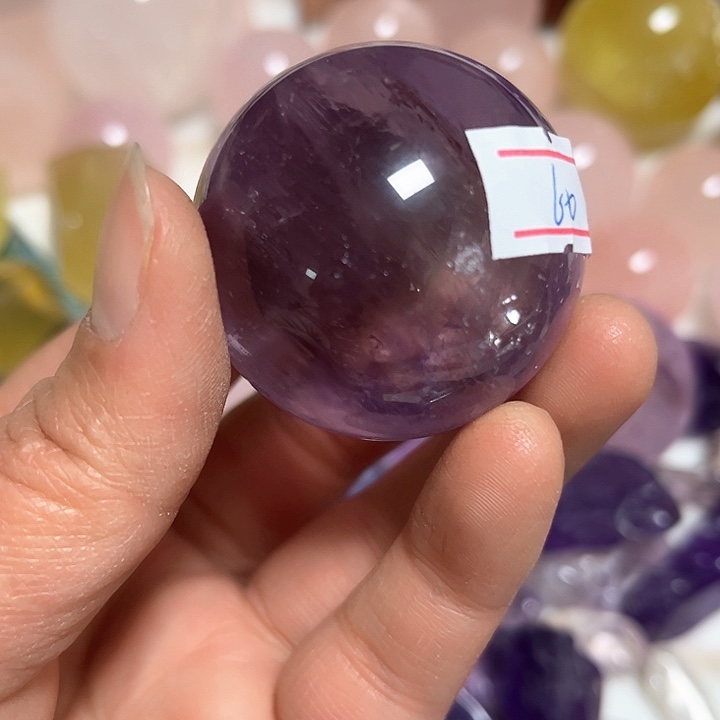 水晶99克黄水晶球未镶嵌