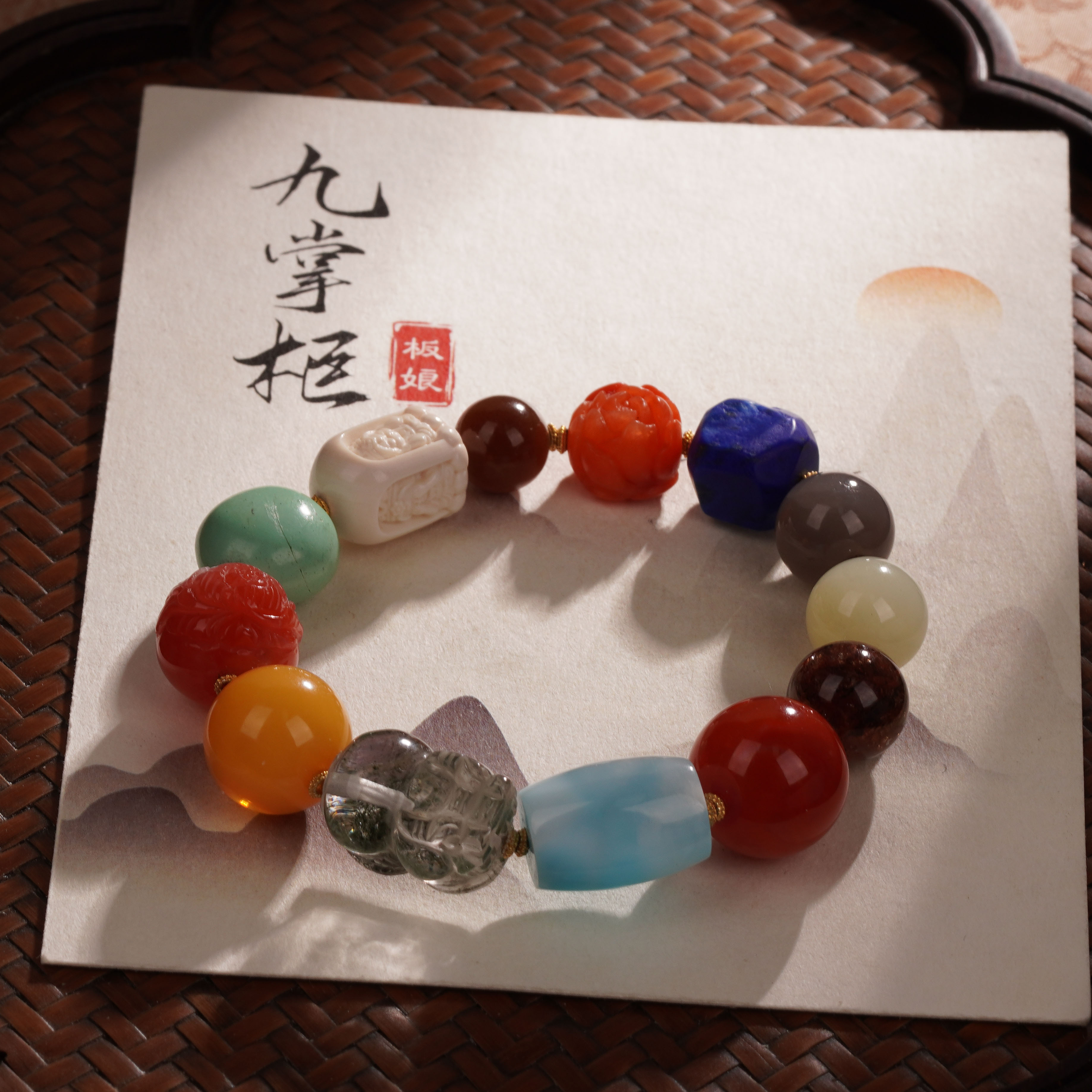 （聚金）天然多宝手串简约设计百搭—多样性发其一【JJ201】