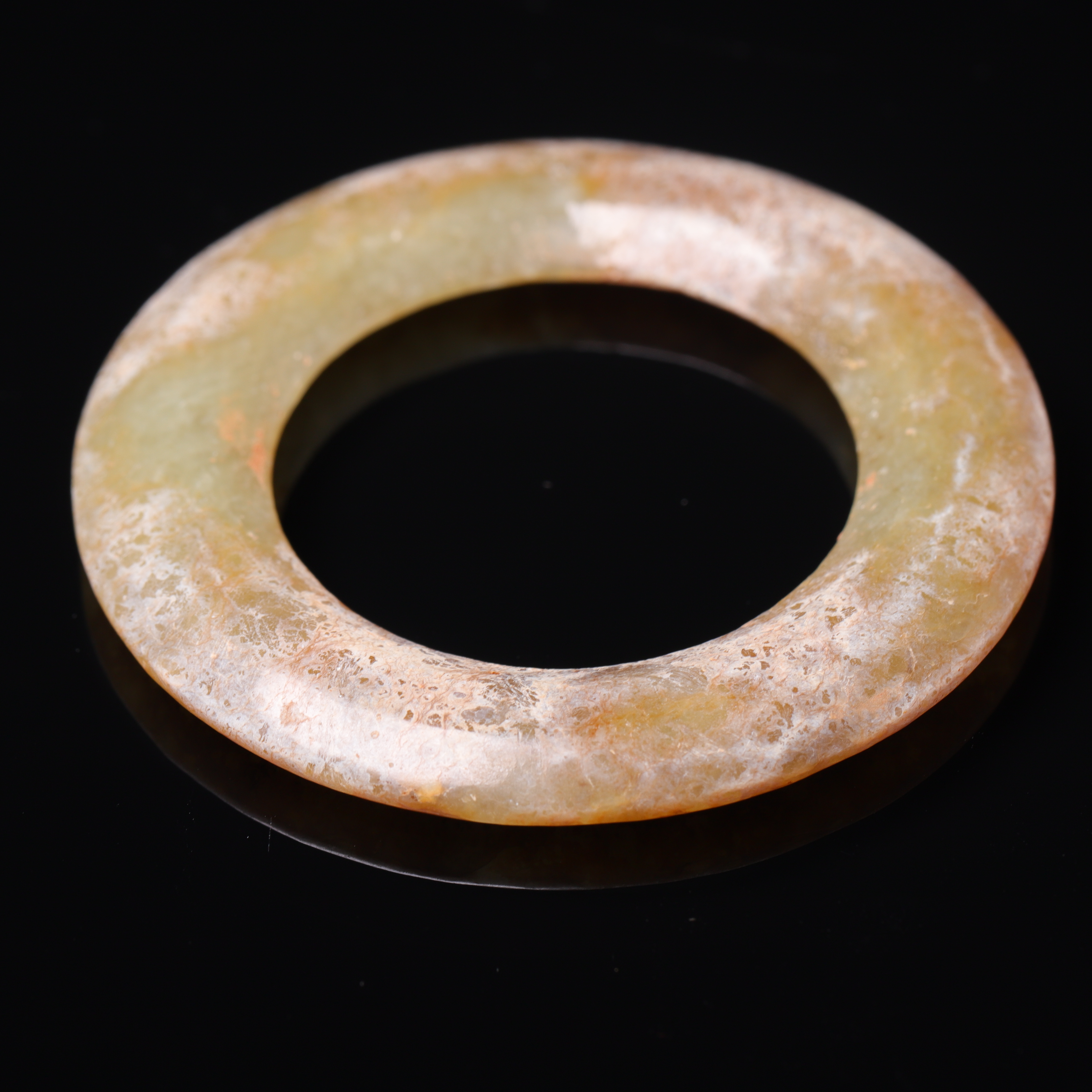 明代和田玉三才环-LM