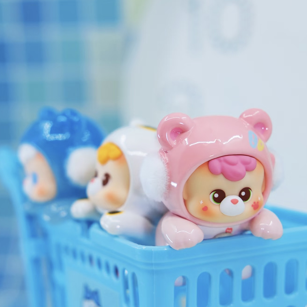 【阿V专属】官方正品潮玩diudiu baby24小时贴贴小熊系列迷你盲盒