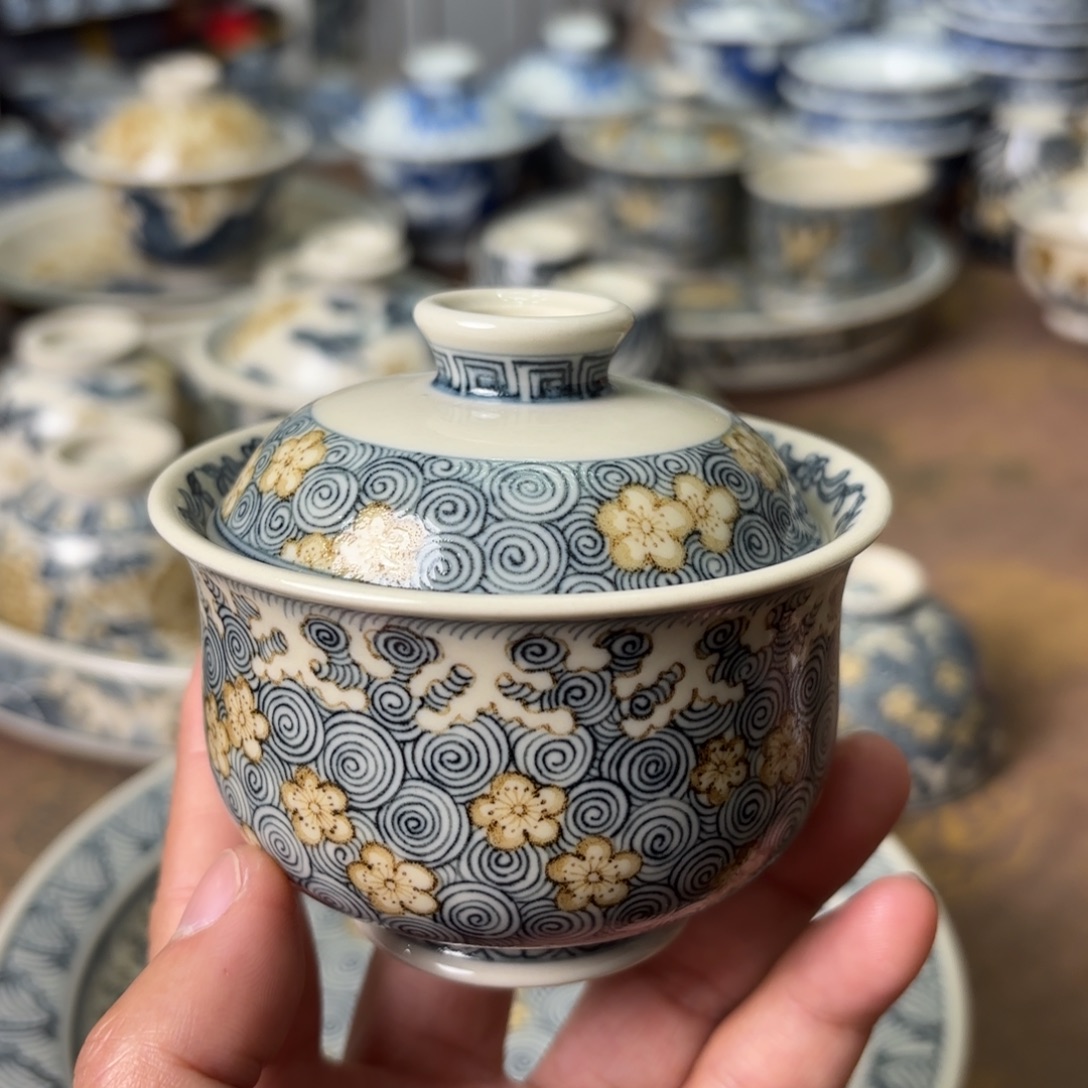 陶瓷摆件景德镇手绘茶器