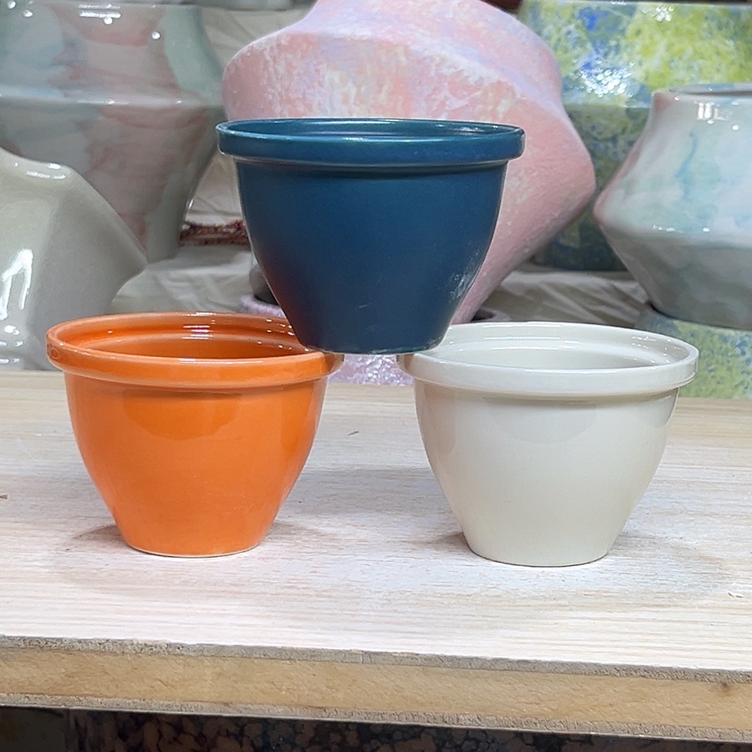 陶瓷绿植多肉微瑕花盆外口径：7.5*5.5