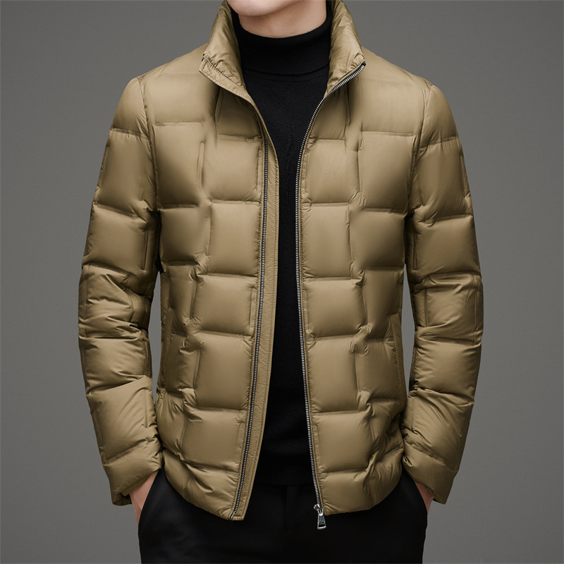 SICHEN/思辰定制 男士秋冬外穿休闲百搭保暖85%鸭绒立领羽绒服