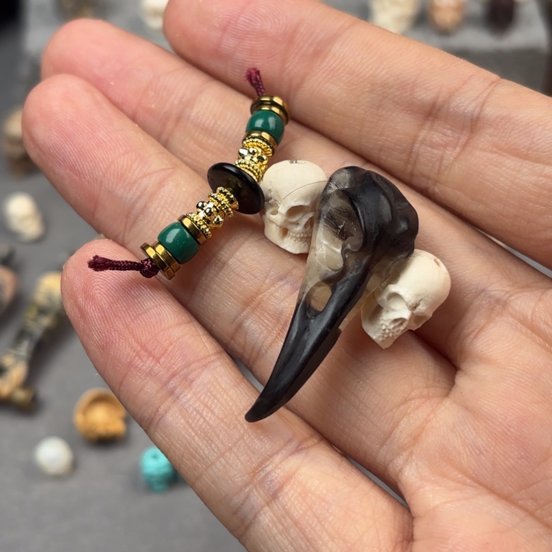 *****非金属鸟头骷髅一套