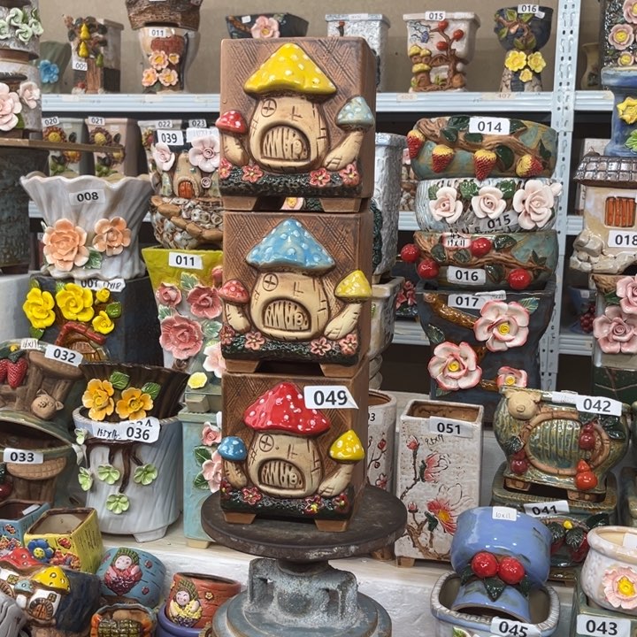 紫砂花盆粗陶材质多肉花盆