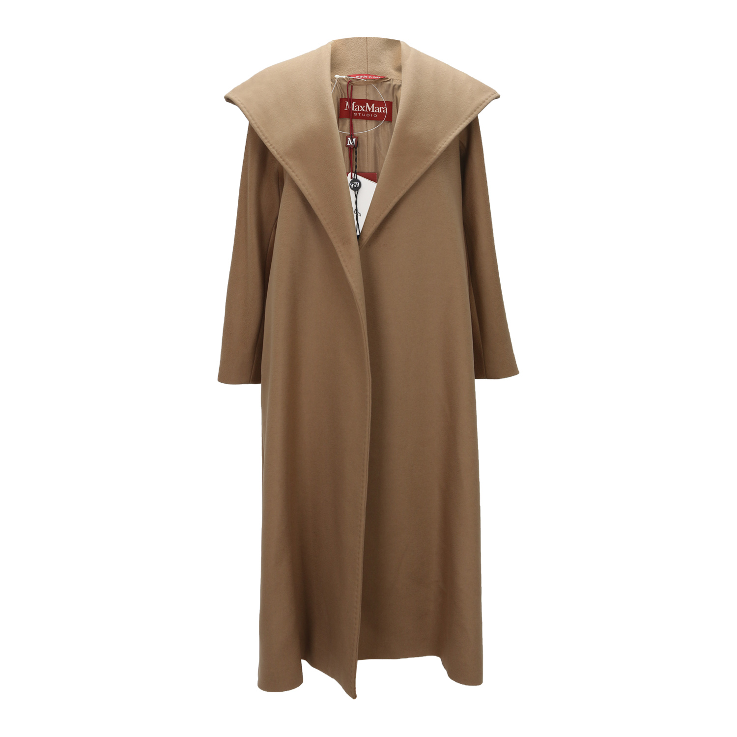 未使用 MaxMara 女士驼色连帽叉肩大衣