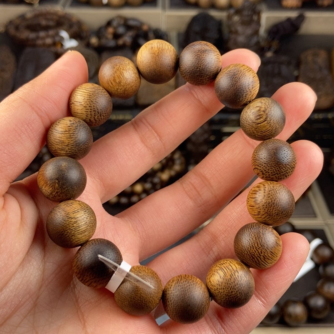 沉香手串N***o越南芽庄白棋楠