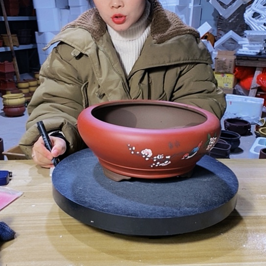 紫砂花盆紫砂花盆