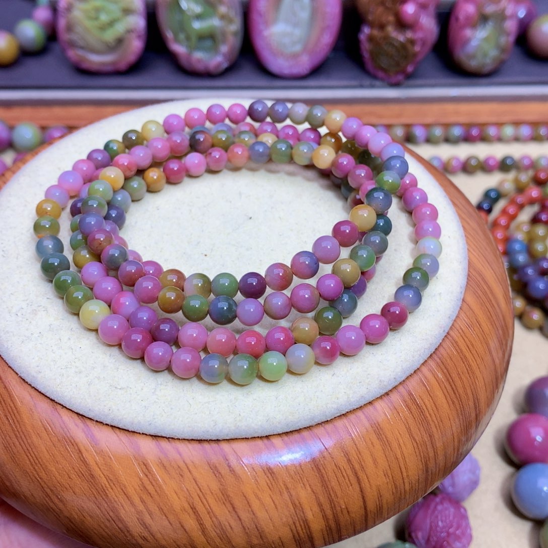 玛瑙未镶嵌手链盐源