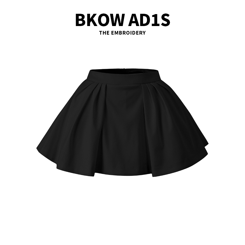 BKOW AD1S 秋季新款立体芭蕾蓬蓬裙/A字短裙半身裙带安全裤女