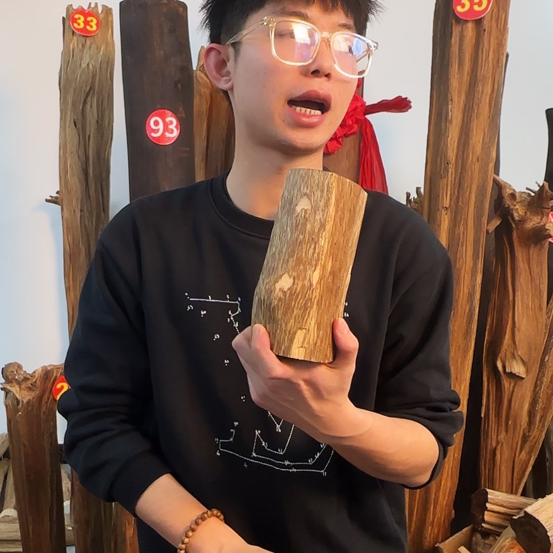 沉香摆件天然沉香原木摆件➕底座