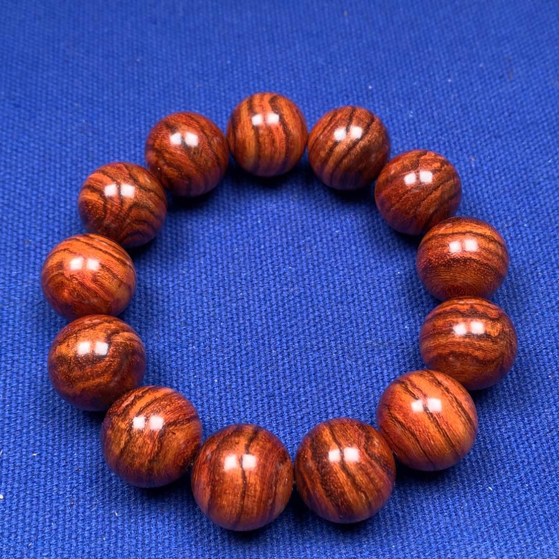 黄花梨/降香黄檀手串/手链1.8黄金底海南黄花梨