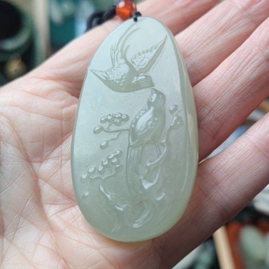 和田玉未镶嵌挂件