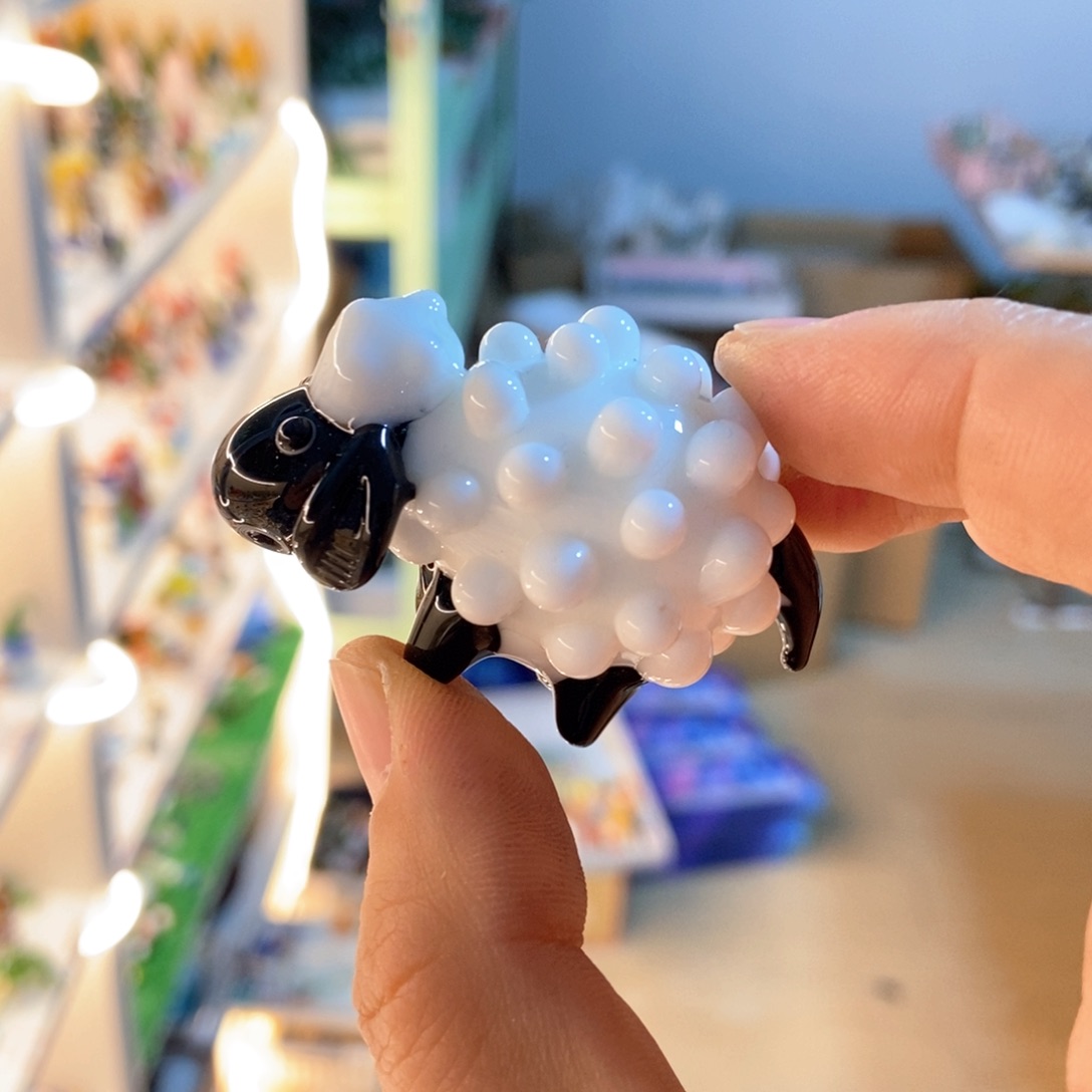 琉璃手工艺品绵羊