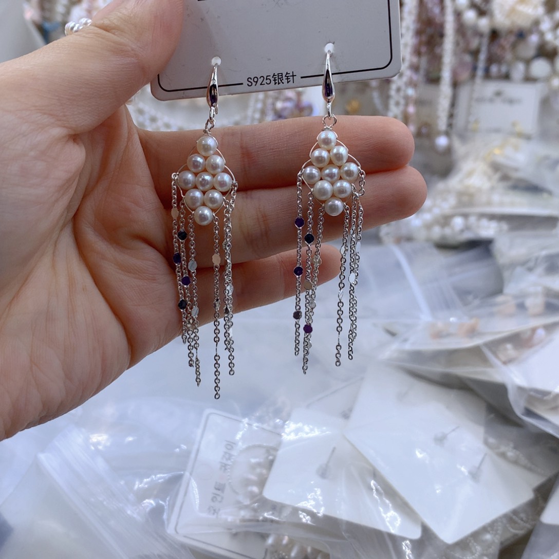 颈饰合金淡水珍珠