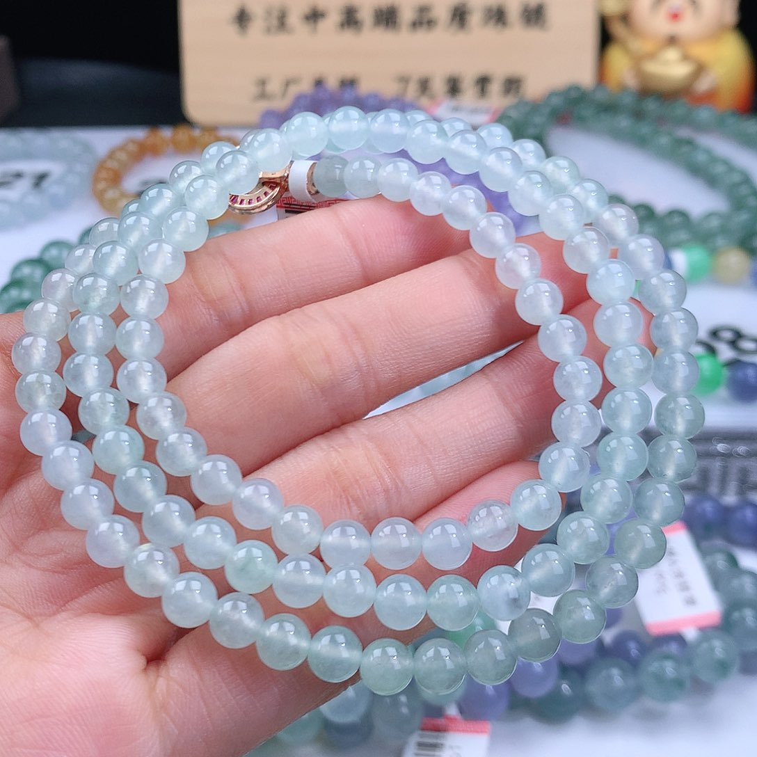 翡翠手链未镶嵌卡6