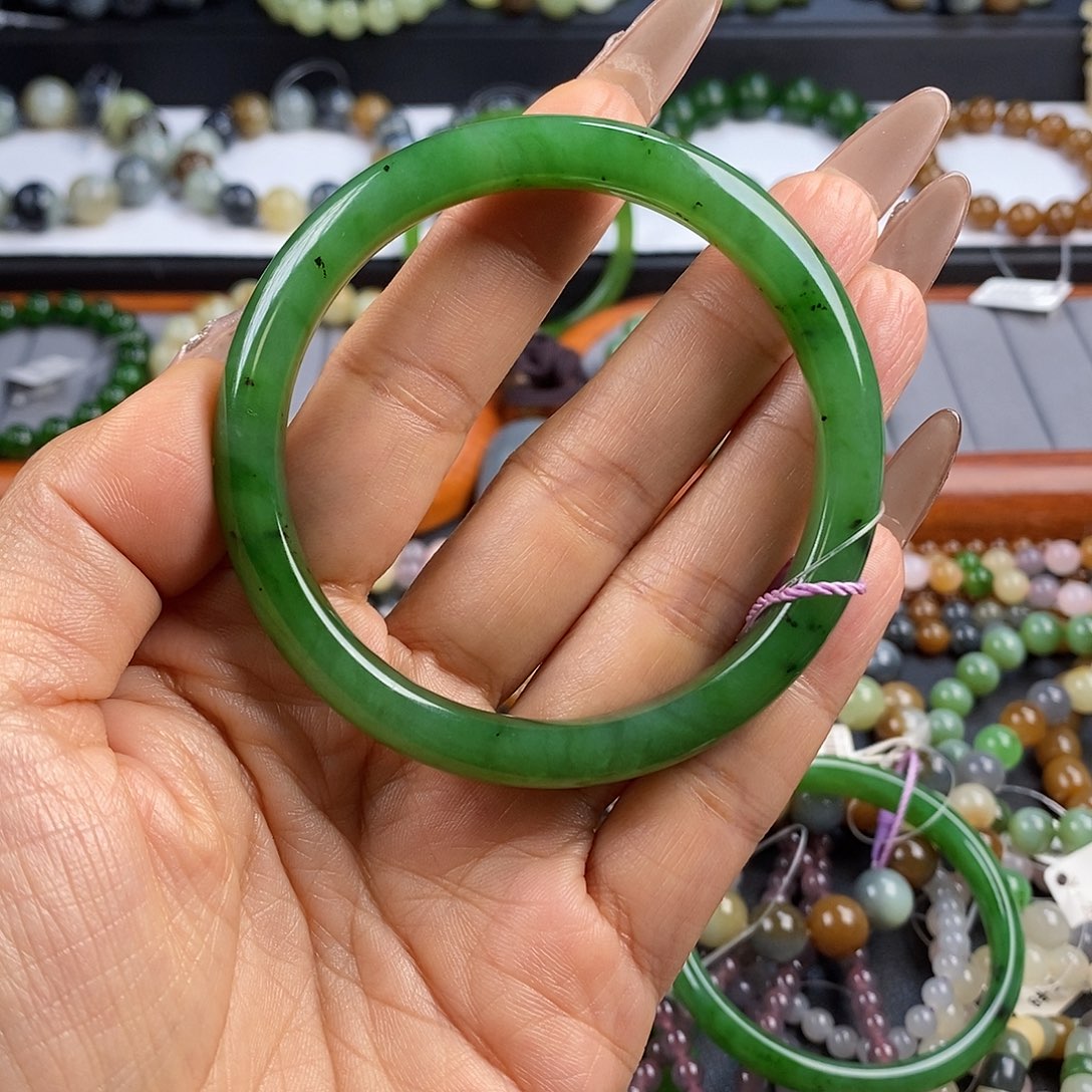 和田玉手串未镶嵌58.5