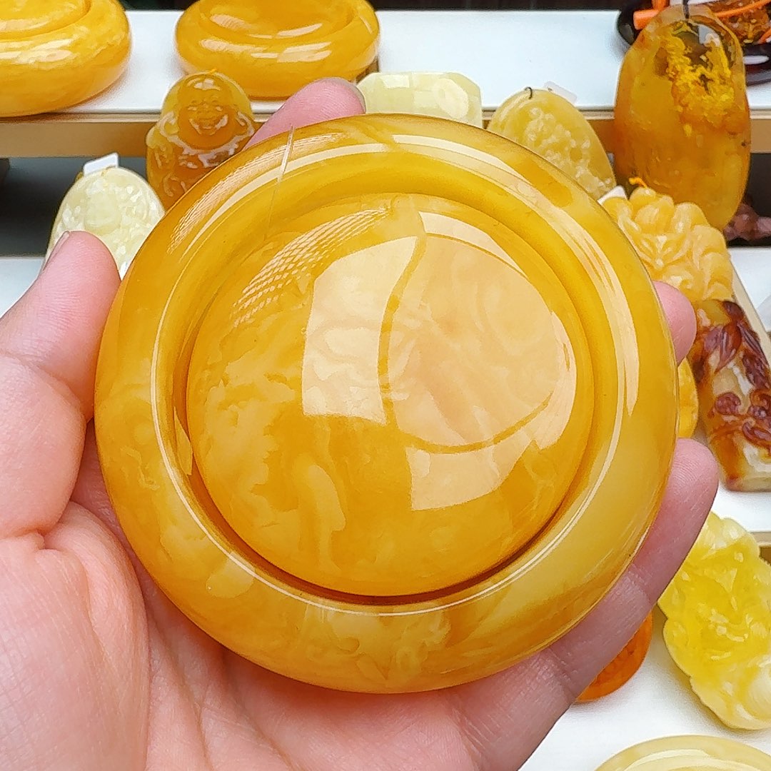 景***风蜜蜡未镶嵌颈饰天然保真假一赔十339