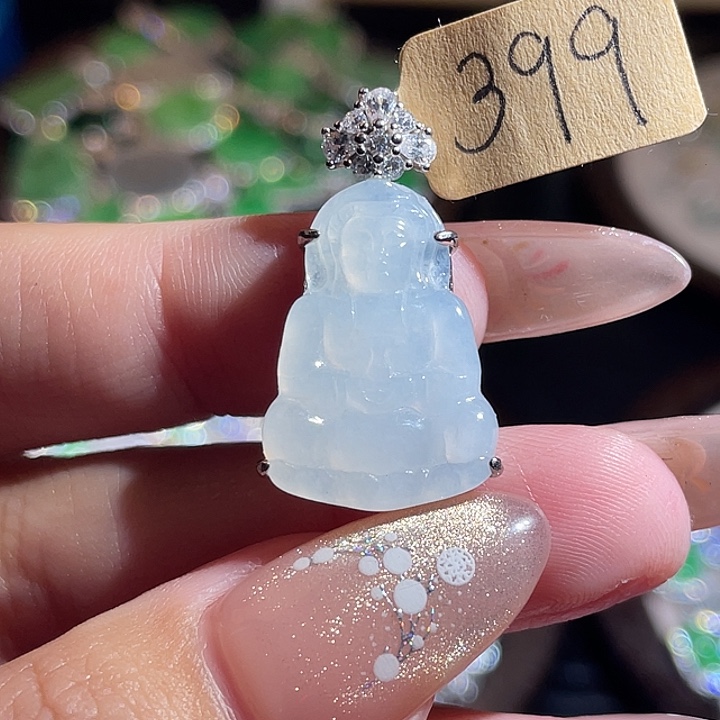 翡翠银S925镶嵌颈饰