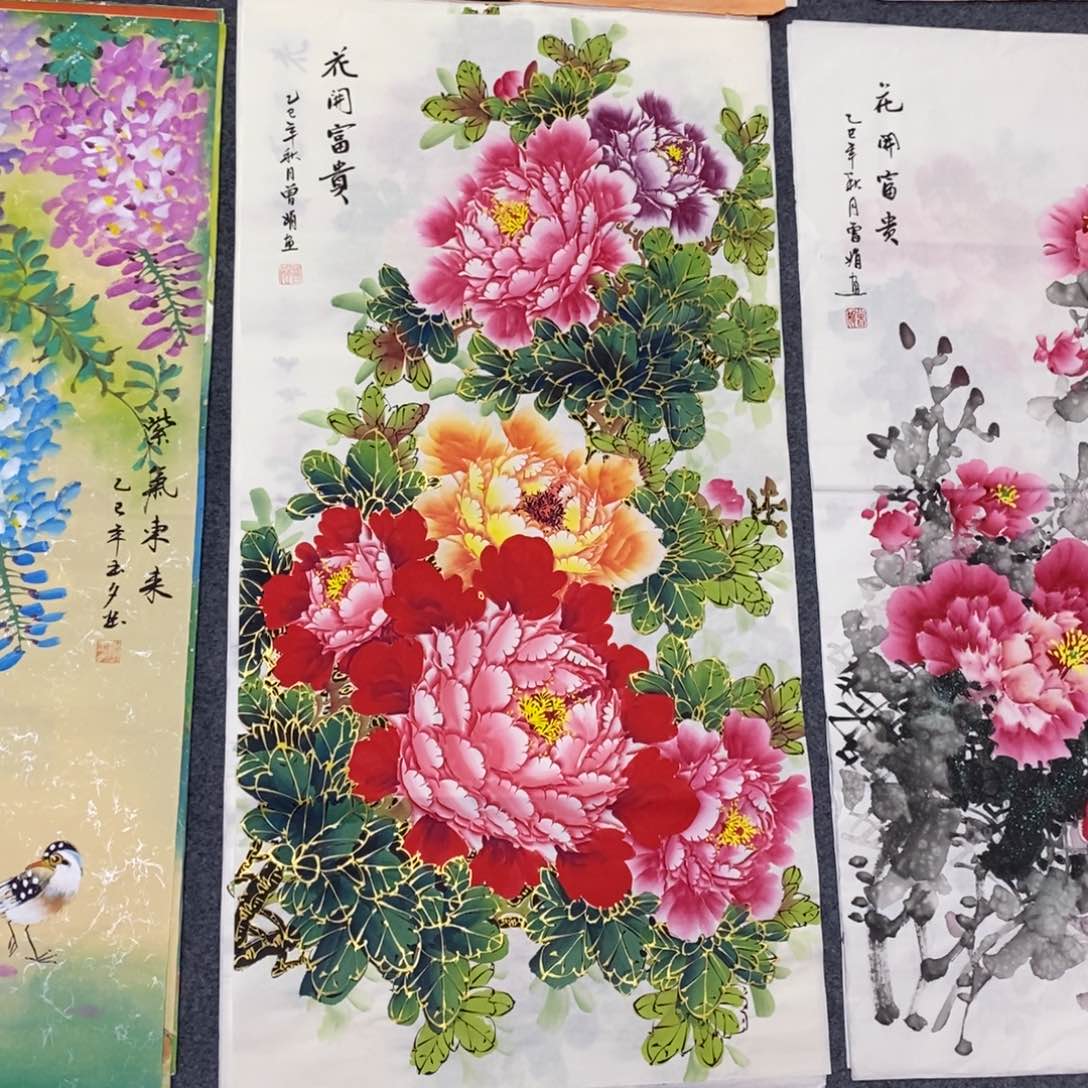 国画尺寸100✖️50三尺精品手绘画