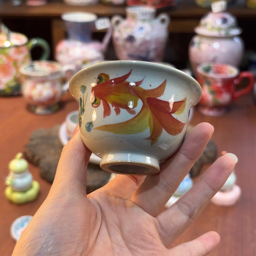 摆件景德镇手绘高温釉下彩陶瓷茶具