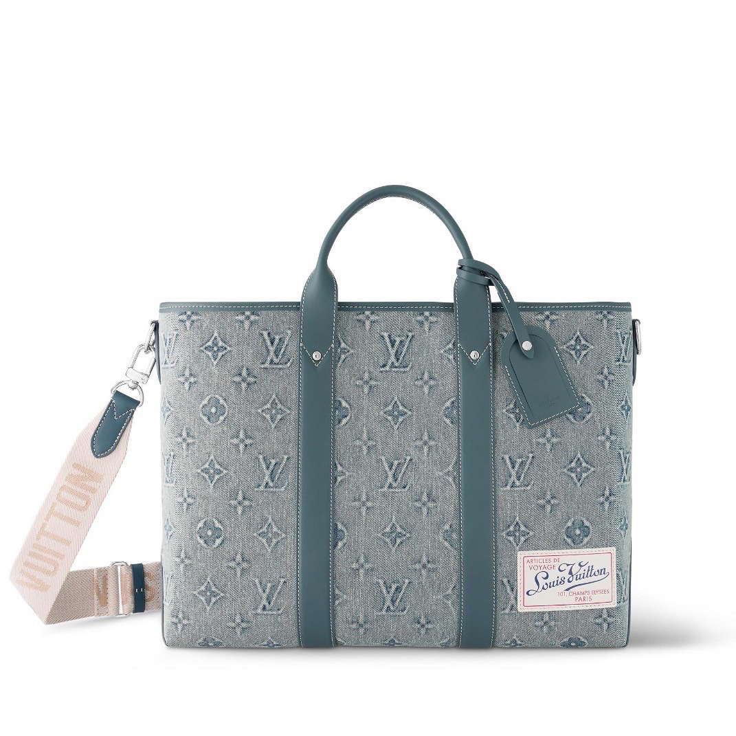 99新 LouisVuitton/路易威登 FW23系列 牛仔丹宁手提包 G048