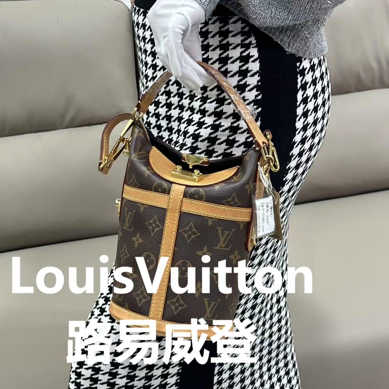 95新 LouisVuitton/路易威登 老花薯条手提包/H02393
