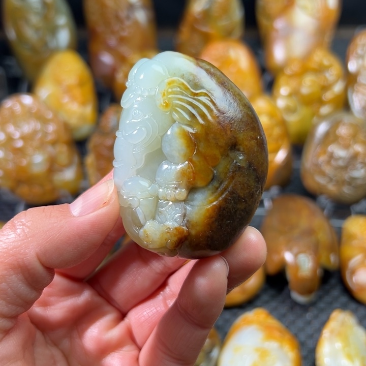 和田玉把件未镶嵌浩*