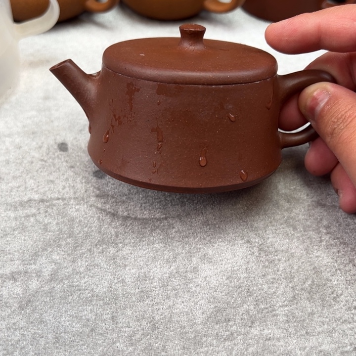 紫砂茶壶150cc紫泥云柱
