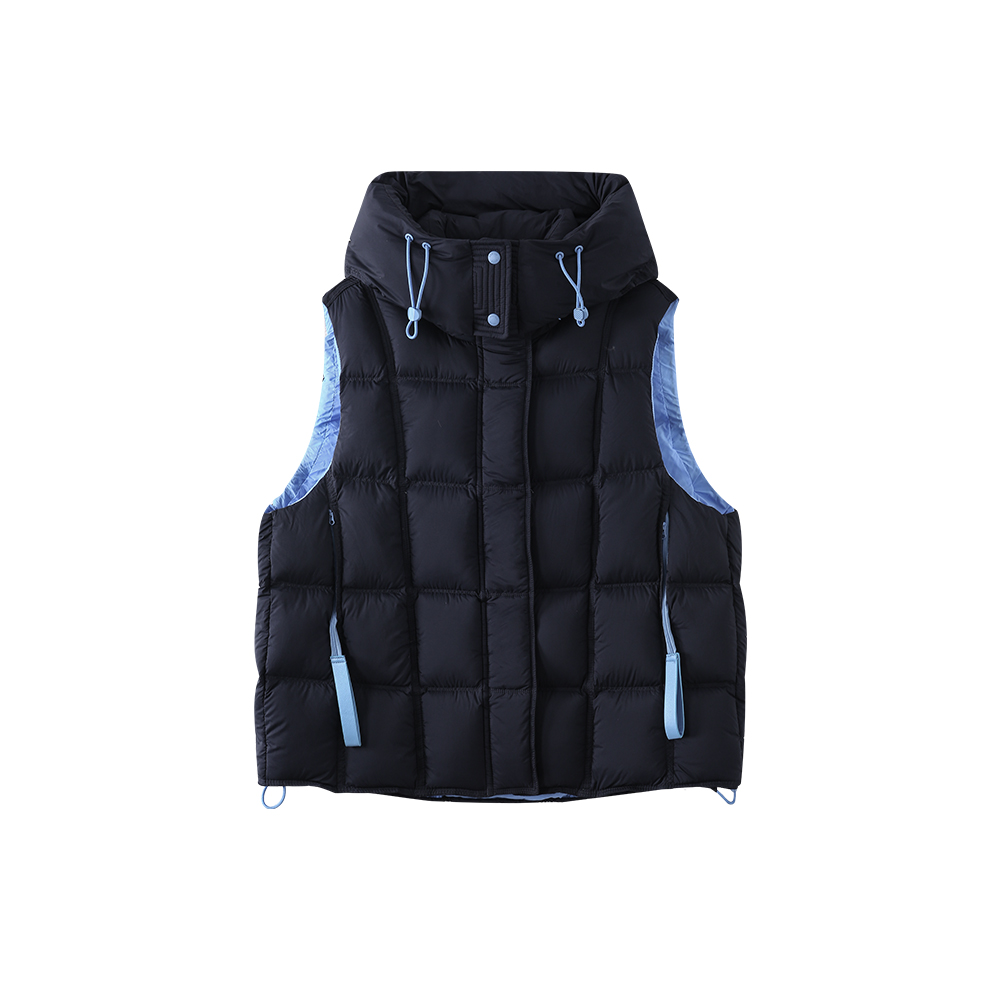 冬季时尚百搭加厚款连帽休闲羽绒马甲12282