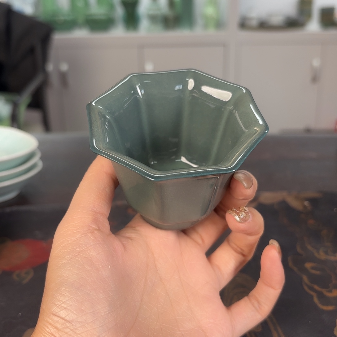 龙泉云间青瓷小米茶器