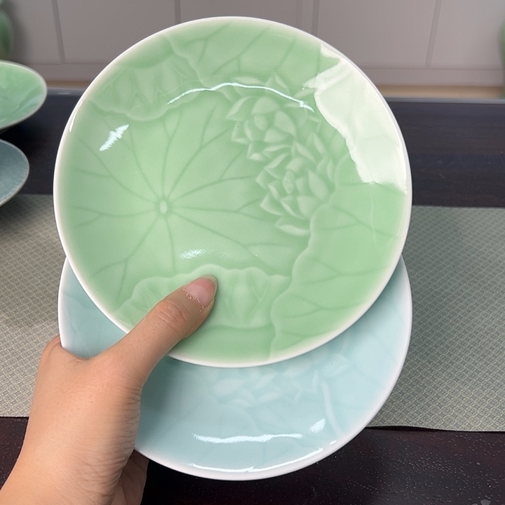 龙泉云间青瓷小米茶器